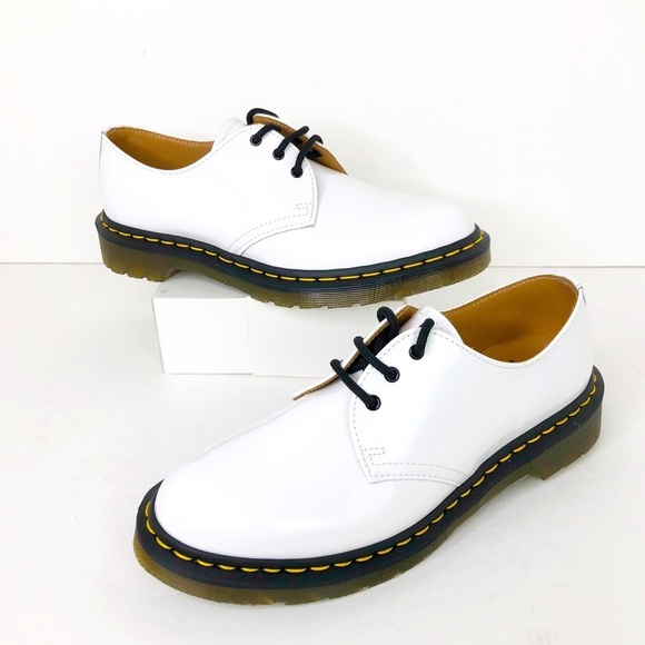 Dr Martens white patent oxfords 26754 unisex - Picture 2 of 13